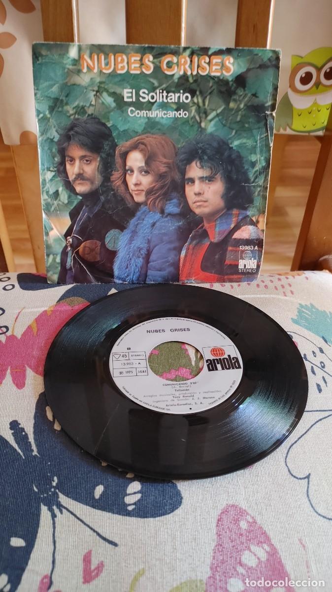 Discos de vinilo: NUBES GRISES-SINGLE EL SOLITARIO - Foto 1