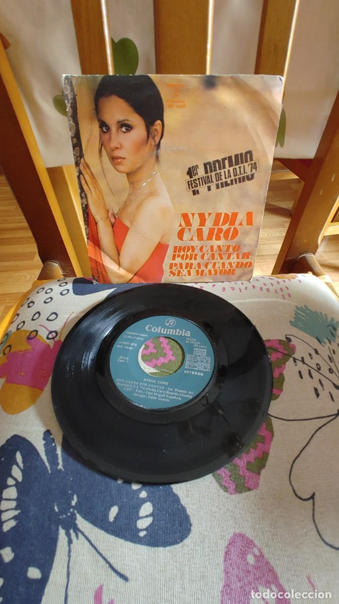 Discos de vinilo: NYDIA CARO-SINGLE HOY CANTO POR CANTAR