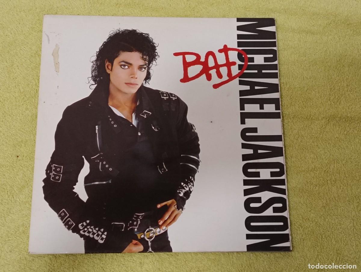 Discos de vinilo: Vinilo LP Michael Jackson - Bad (Edici&oacute;n Original Espa&ntilde;ola Epic 1987, Carpeta Desplegable Gatefold c