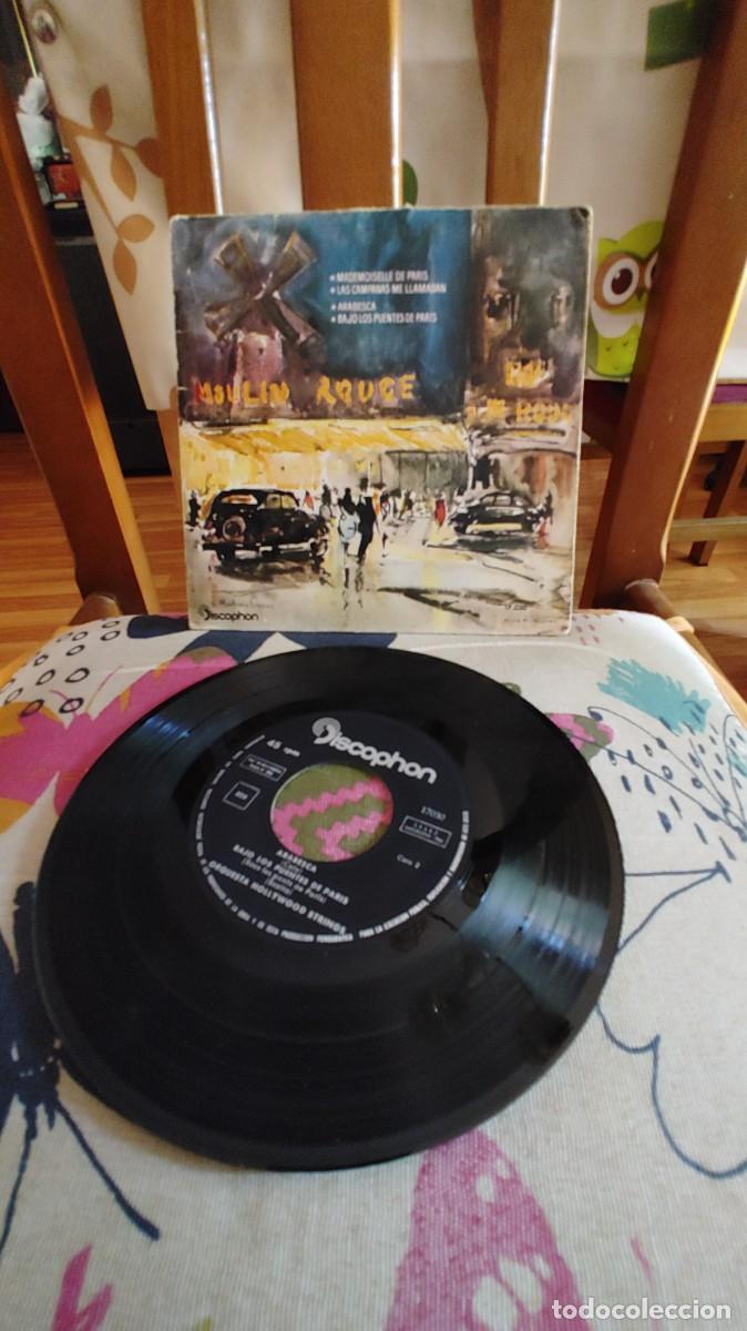 Discos de vinilo: ORQUESTA HOLLYWOOD STRINGS-EP MADEMOISELLE DE PARIS +3