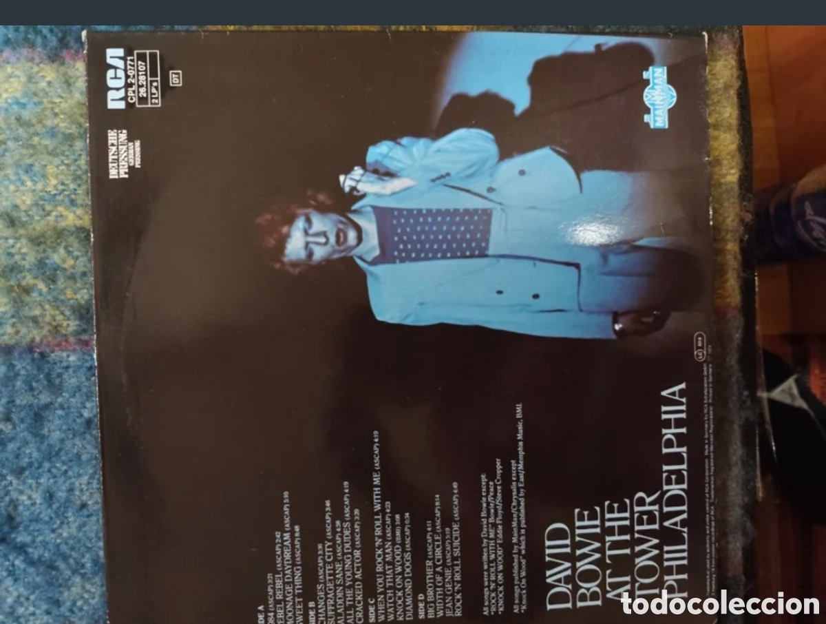 Discos de vinilo: David Bowie: David Live 1974 Alem&aacute;n - Foto 2