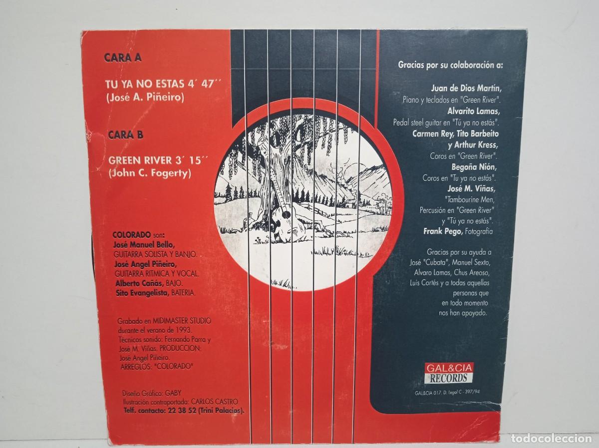Discos de vinilo: Colorado - Extraido del LP &rdquo;Al Pie Del Ca&ntilde;&oacute;n&rdquo; - Single - 1994 - Foto 2