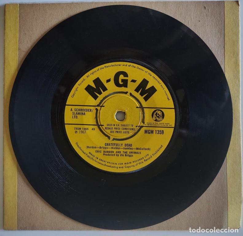 Discos de vinilo: Eric Burdon and the Animals. Gratefully Dead/ San Franciscan nights. MGM 1359, UK 1967 single origin