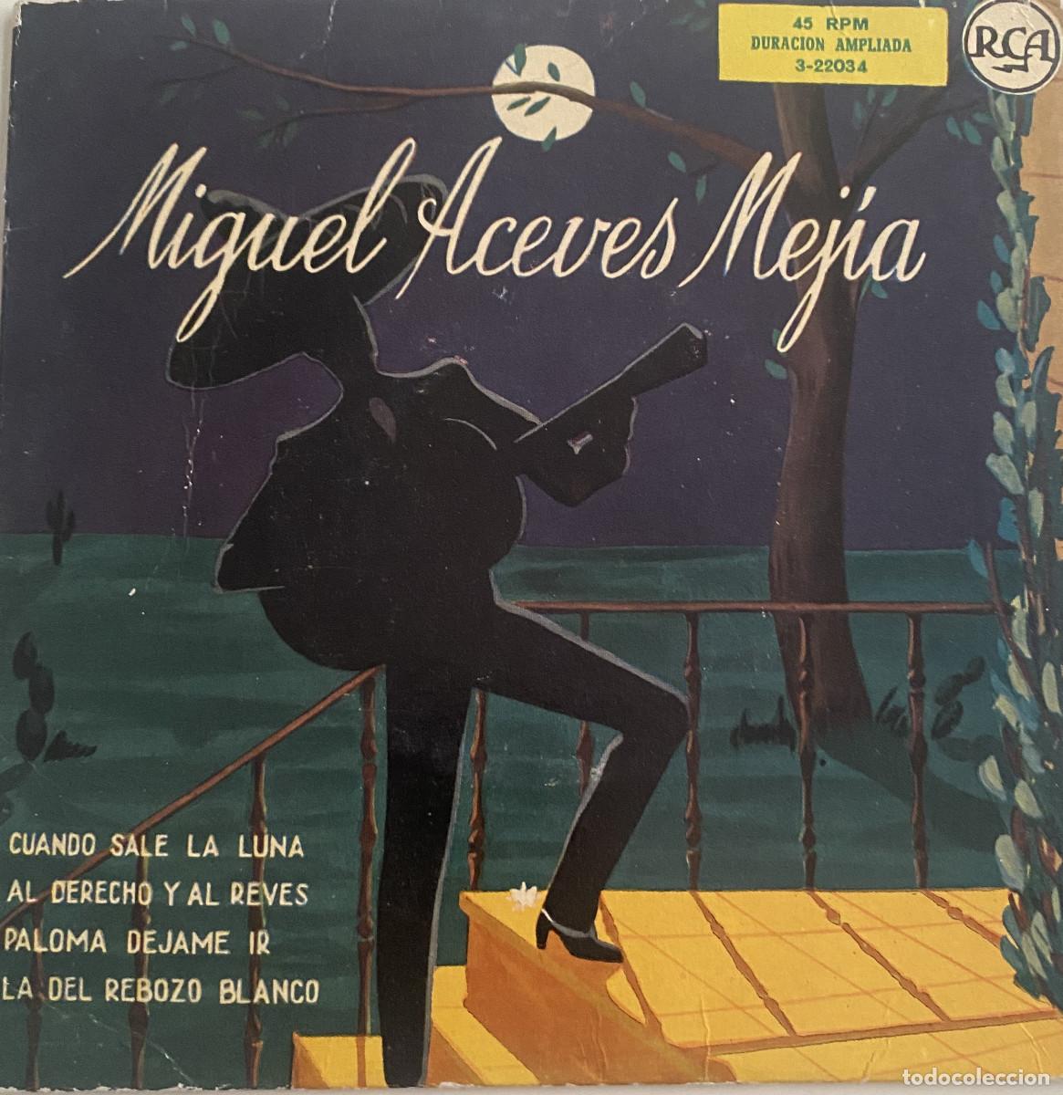Discos de vinilo: LOTE MIGUEL ACEVES MEJIA - 4 DISCOS EP - RCA VICTOR - VER FOTOS