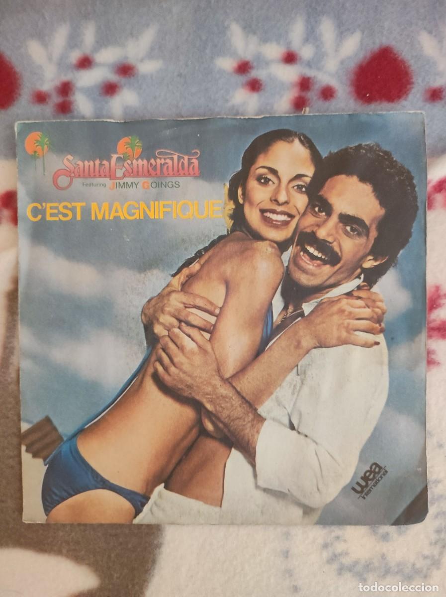 Disques de vinyle: Santa esmeralda - c'est magnifique (single 7&rdquo; 1981 - edici&oacute;n wea international)