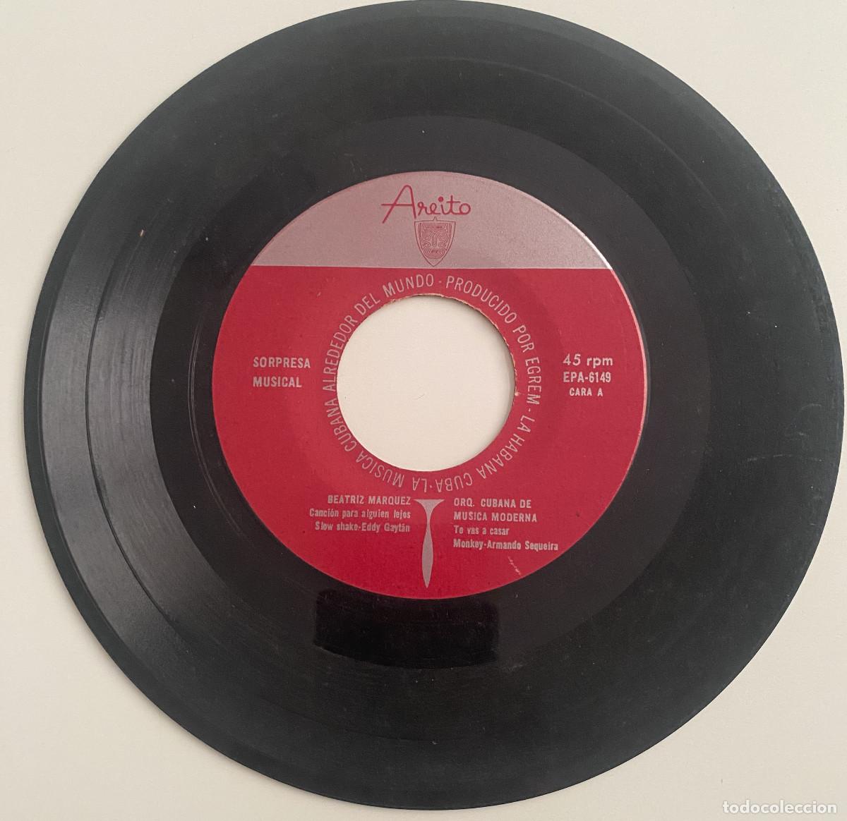 Discos de vinilo: BEATRIZ MARQUEZ - CANCION PARA ALGUIEN LEJOS / LOURDES GIL - POR CELO Y TEMOR - AREITO - EGREM -CUBA