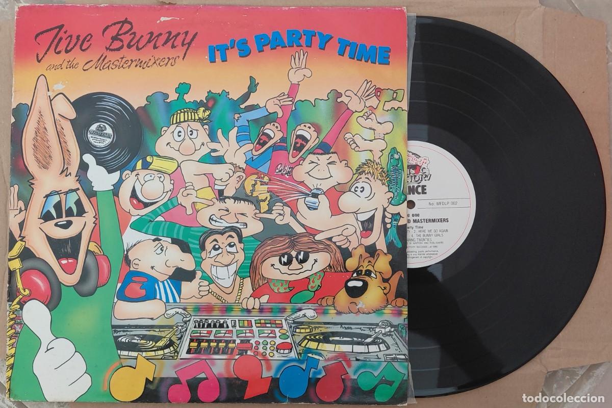 Discos de vinilo: JIVE BUNNY AND THE MASTERMIXERS IT'S PARTY TIME MUSIC FACTORY RECORDS 1990