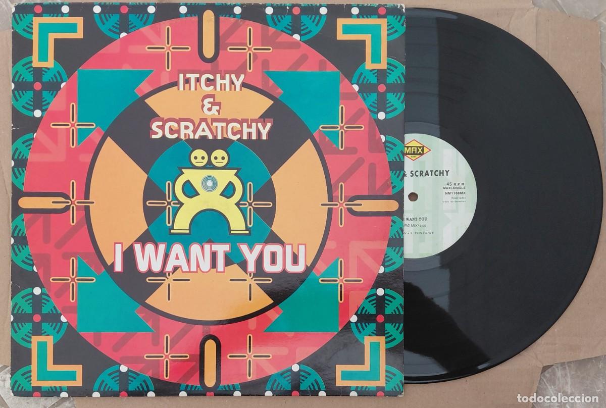 Discos de vinilo: ITCHY & SCRATCHY I WANT YOU MAX MUSIC 1995