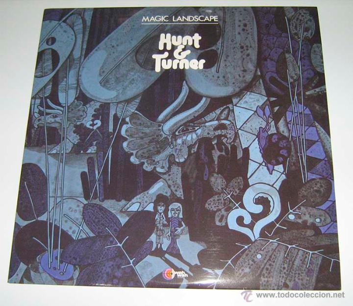 Discos de vinilo: HUNT & TURNER - MAGIC LANDSCAPE - REEDICI&Oacute;N WAH WAH - CON ENCARTE