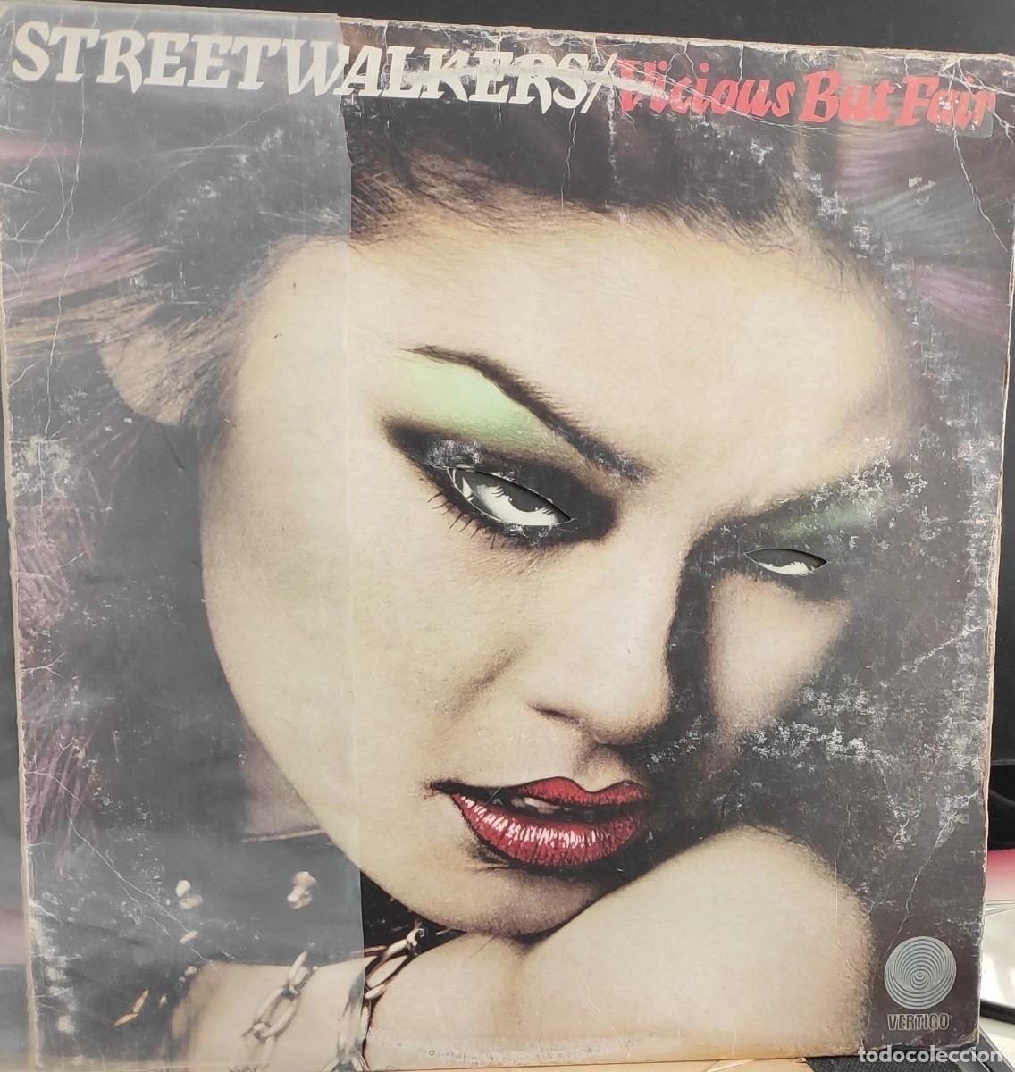 Discos de vinilo: VINILO LP STREETWALKERS - Vicious But Fair (1977) Rara Edici&oacute;n Irlanda. ARUN. Portada Troquelada
