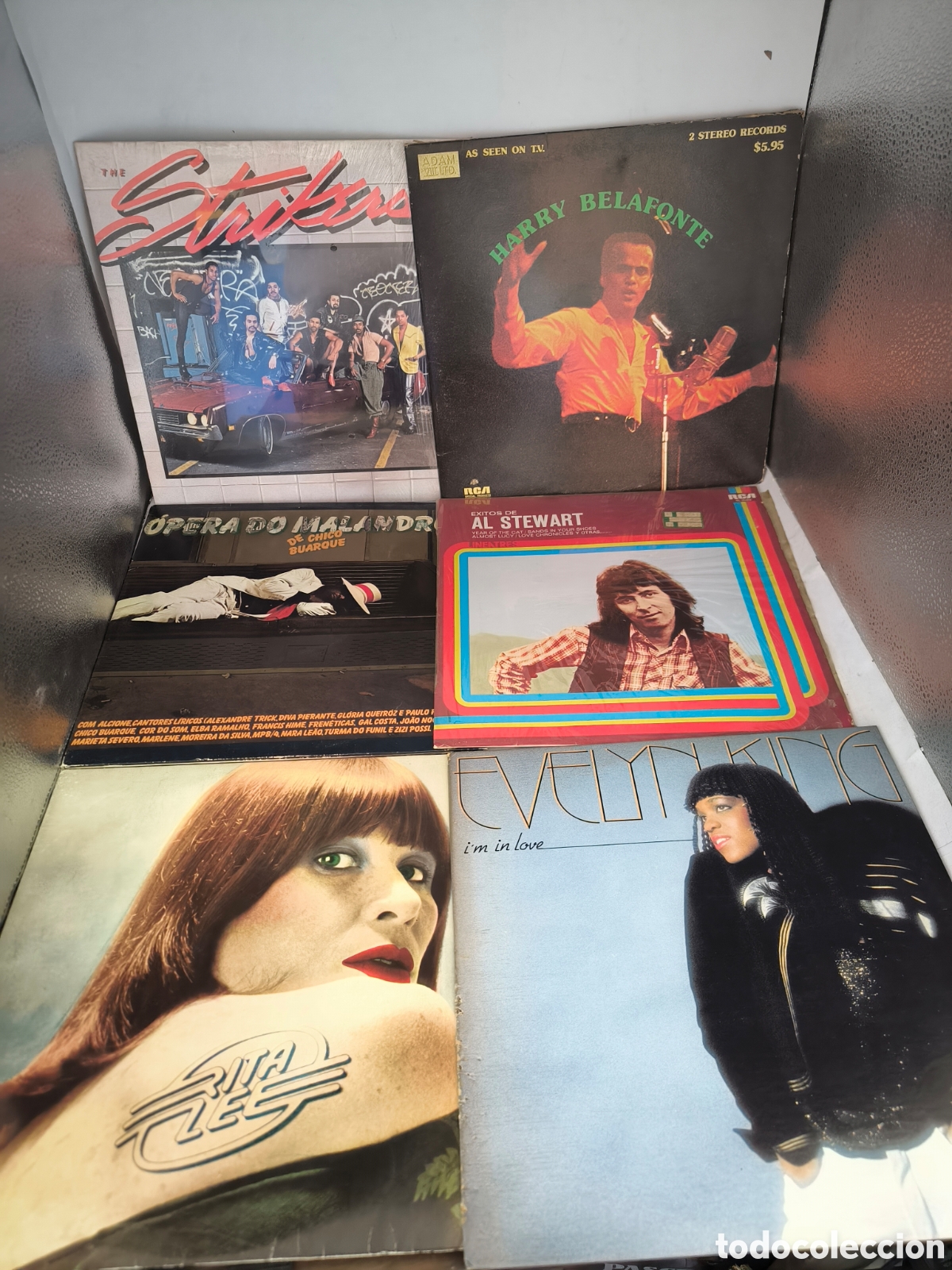 Disques de vinyle: 38 LPs m&uacute;sica pop internacional a&ntilde;os 70/80/90