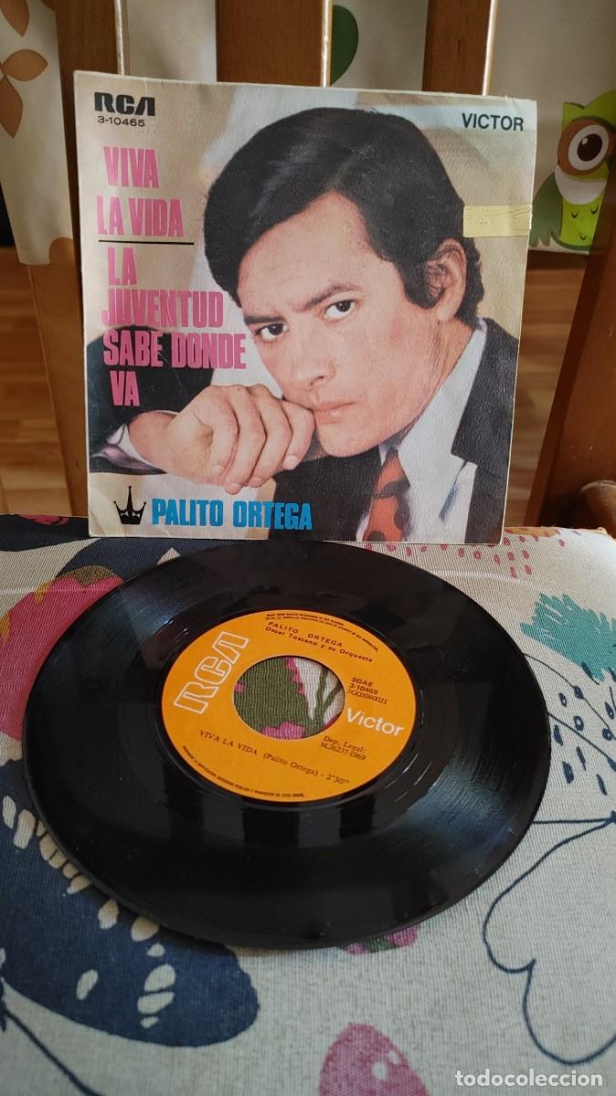 Discos de vinilo: PALITO ORTEGA-SINGLE VIVA LA VIDA