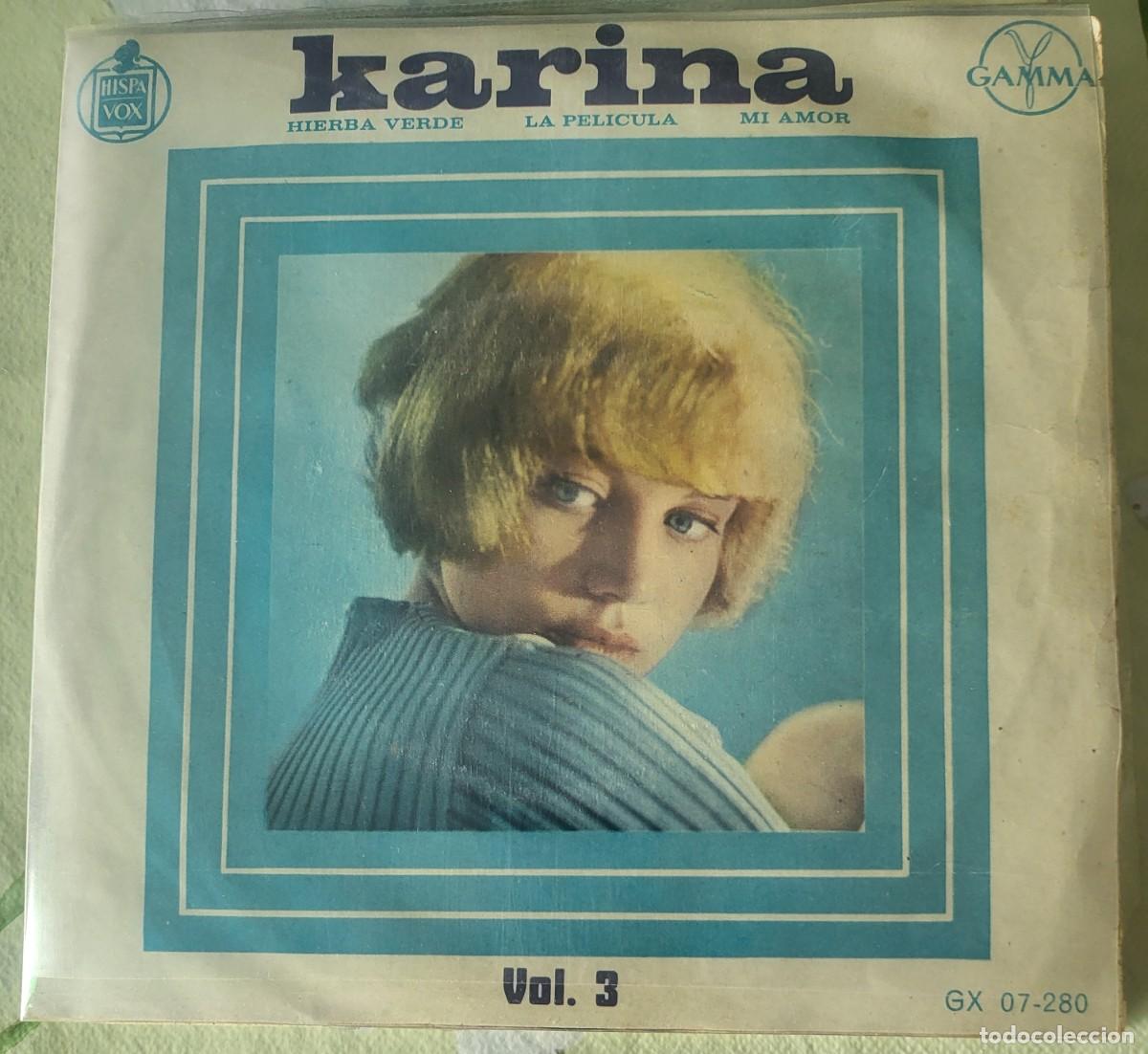 Discos de vinilo: Karina Vol.3 Ep sello Gamma editado en M&eacute;xico...