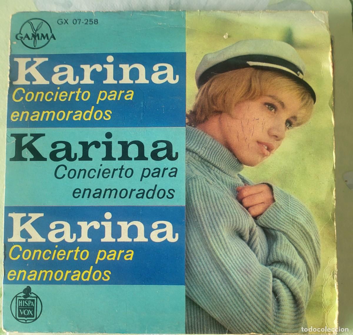 Discos de vinilo: Karina Ep sello Gamma editado en M&eacute;xico...