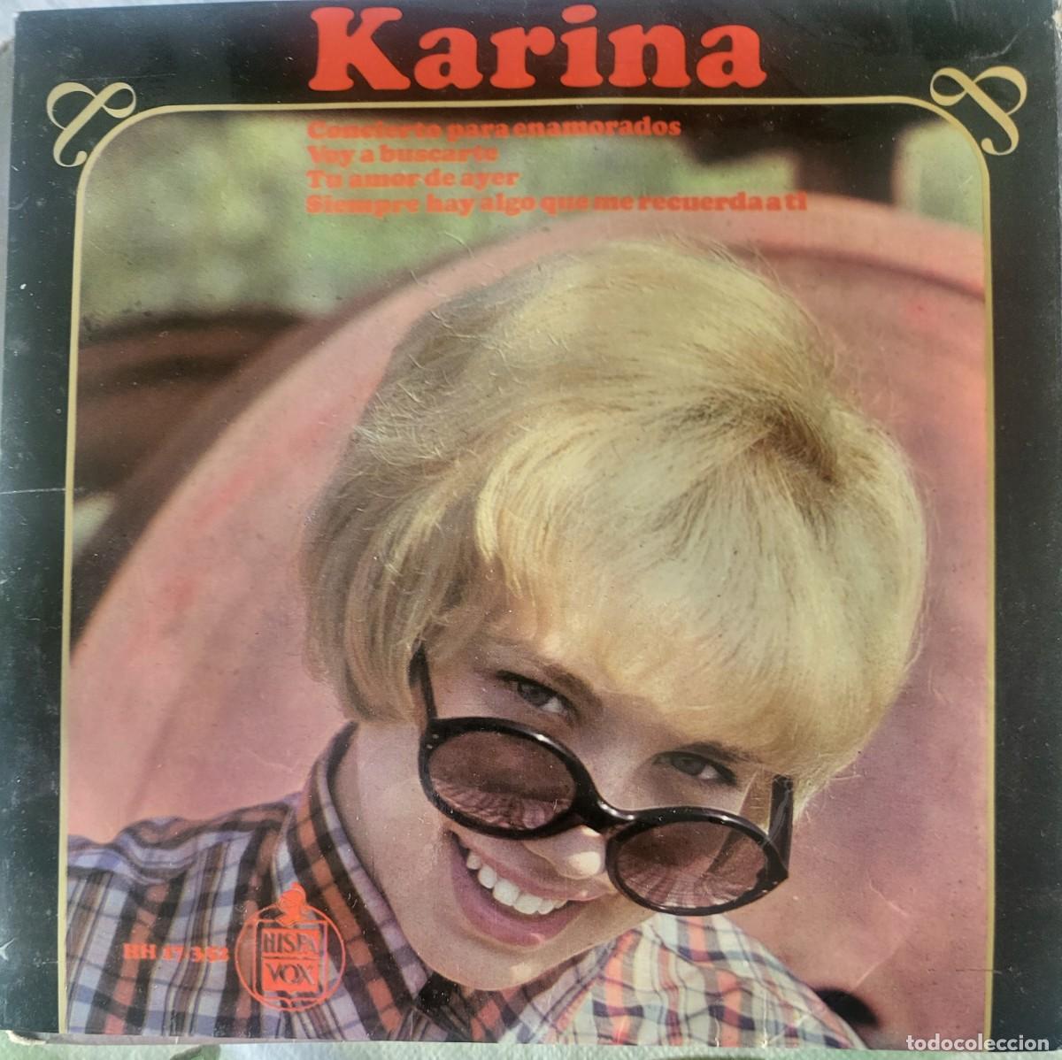 Discos de vinilo: Karina Ep sello Hispavox editado en Espa&ntilde;a a&ntilde;o 1966...