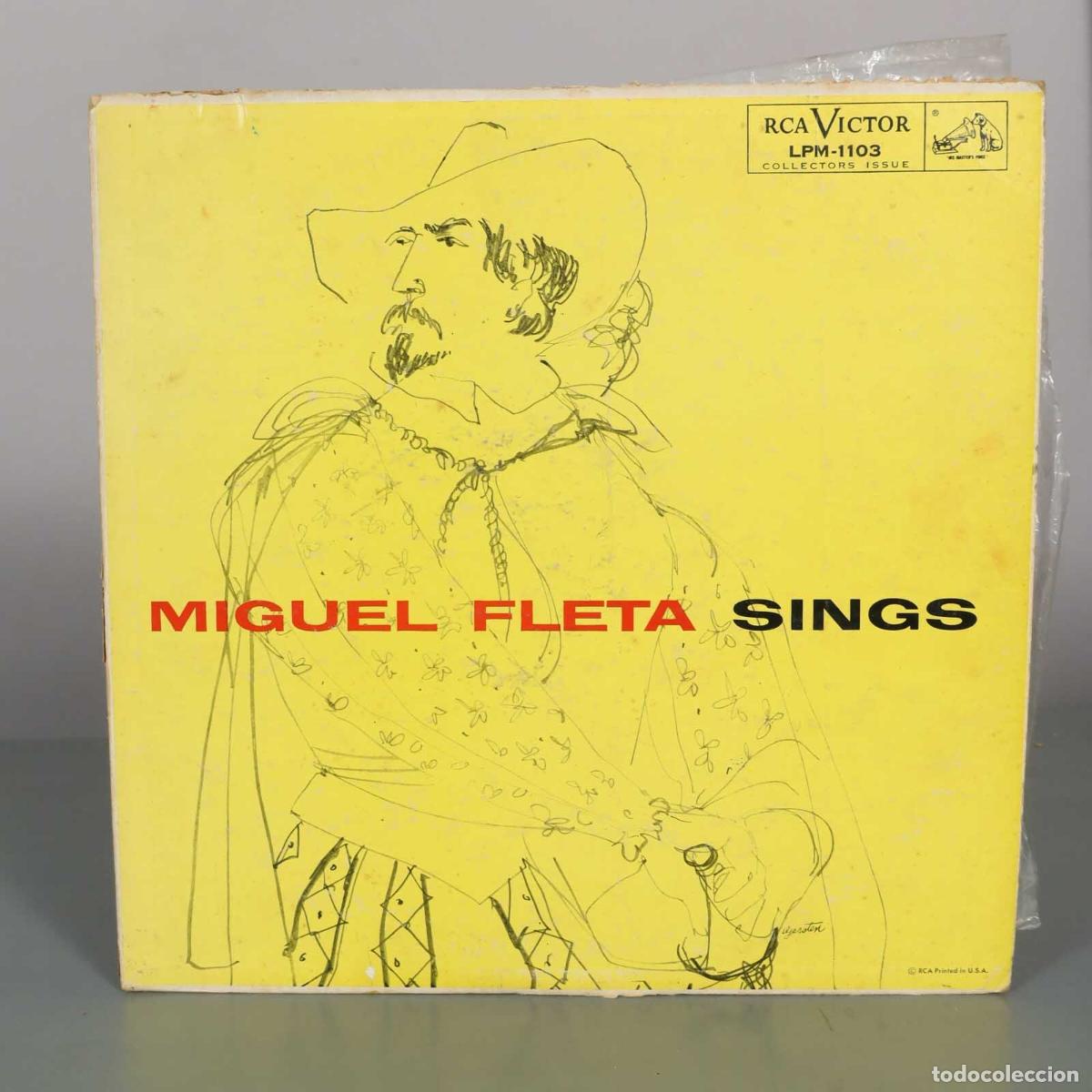Discos de vinilo: LP. Miguel Fleta - Miguel Fleta Sings