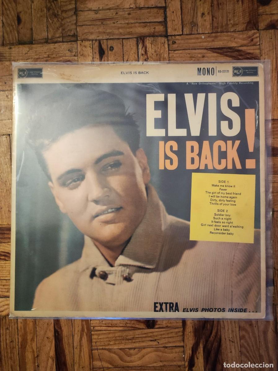 Discos de vinilo: Elvis presley - elvis is back (lp 1960 - edici&oacute;n original rca rd-27171)