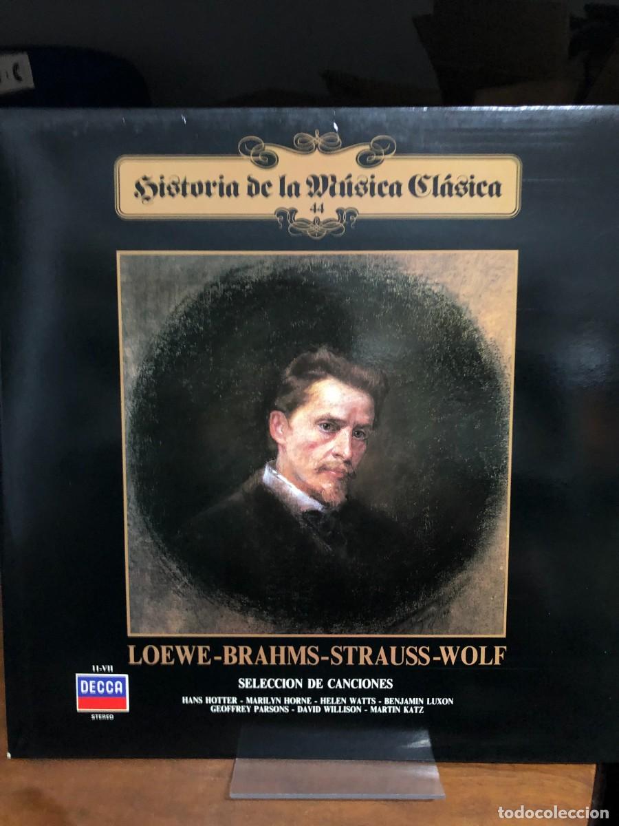 Discos de vinilo: Loewe, Brahms, Strauss, Wolf: Selecci&oacute;n de Canciones (Lieder) Hans Hotter, Marilyn Horne, Helen Watt
