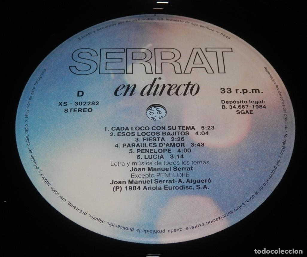 Discos de vinilo: DISCO LP DE VINILLO DE JOAN MANUEL SERRAT - Foto 4
