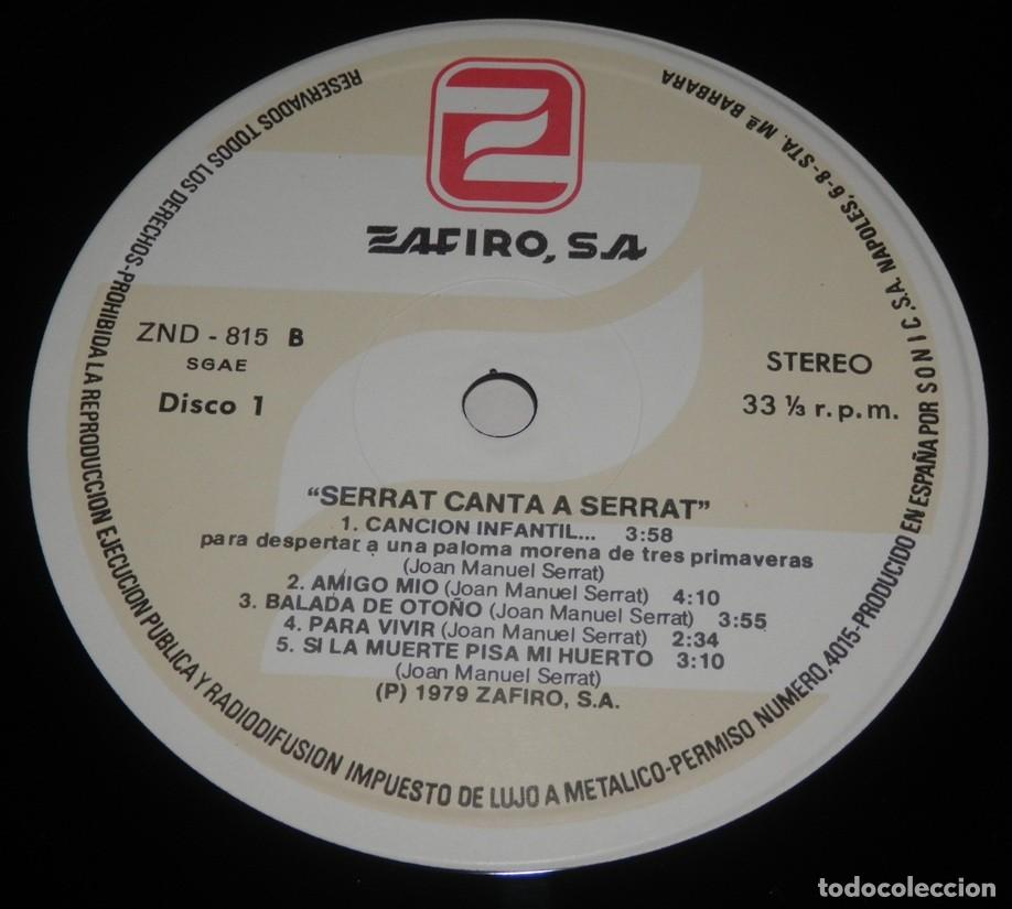 Discos de vinilo: DISCO LP DE VINILLO DE JOAN MANUEL SERRAT - Foto 4