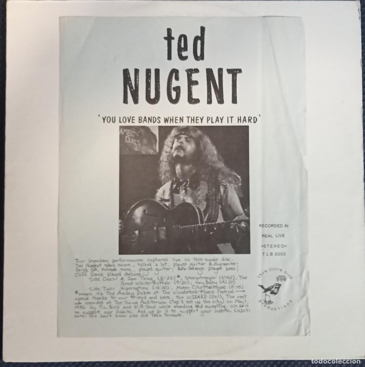 Discos de vinilo: Ted Nugent - You love bands when they play it hard 1lp live in USA '76 very very rare!!!