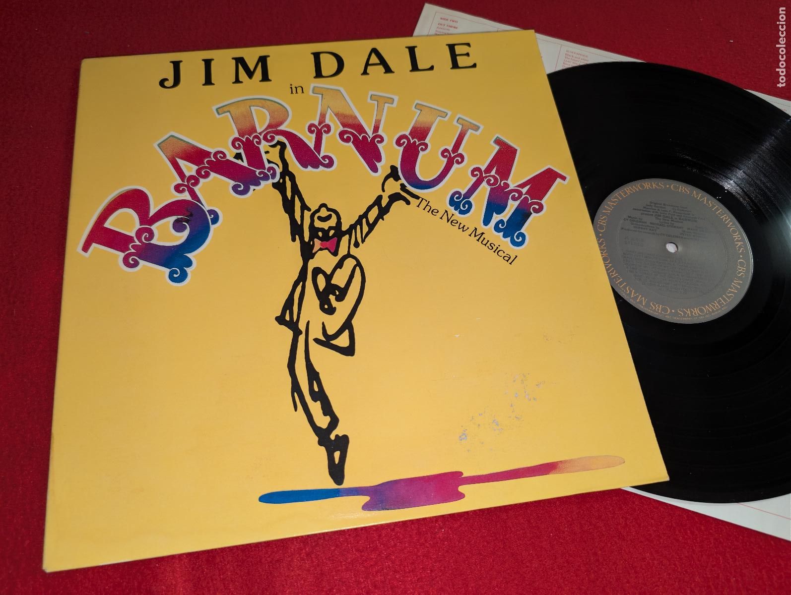 Discos de vinilo: BARNUM OST BSO musical Jim Dale LP 1980 CBS USA US GATEFOLD