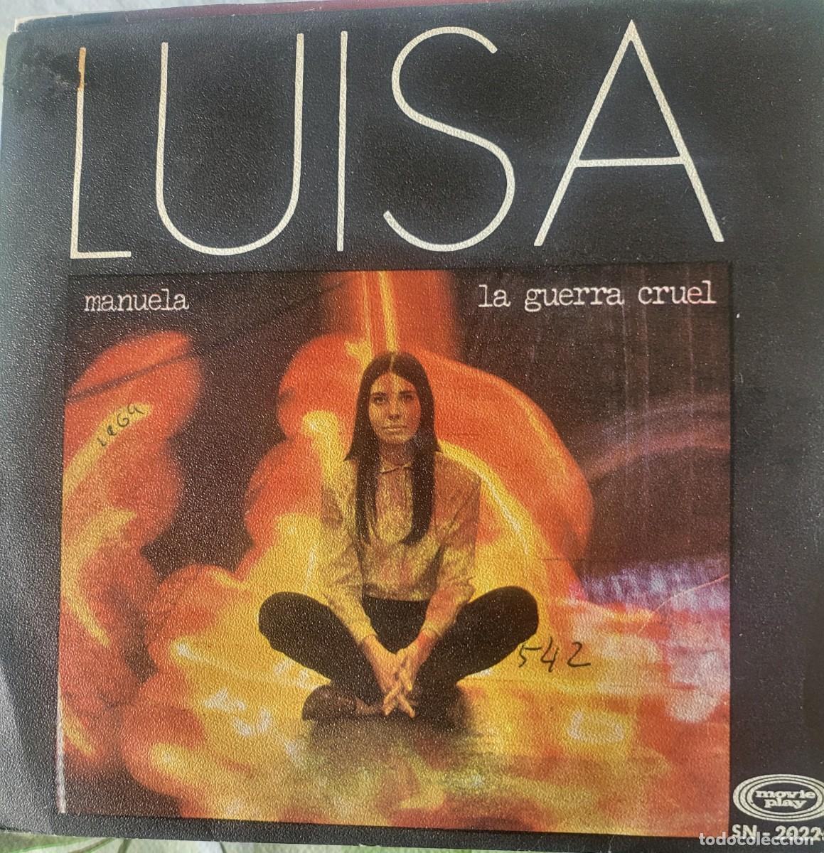 Discos de vinilo: Luisa single sello Movieplay editado en Espa&ntilde;a a&ntilde;o 1969...