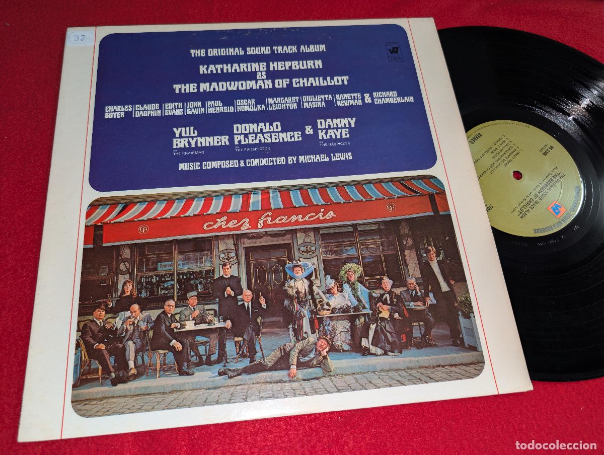 Discos de vinilo: THE MADWOMAN OF CHAILLOT bso ost LP Michael Lewis Katharine Hepburn+Yul Brynner LP 1969 USA US