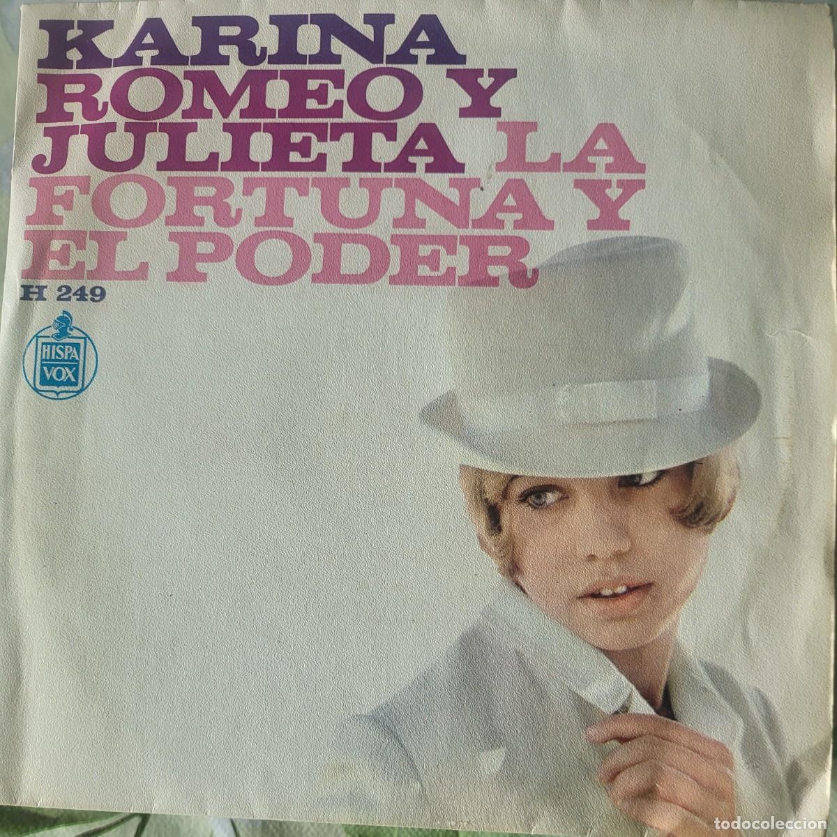 Discos de vinilo: Karina single sello Hispavox editado en Espa&ntilde;a a&ntilde;o 1967...