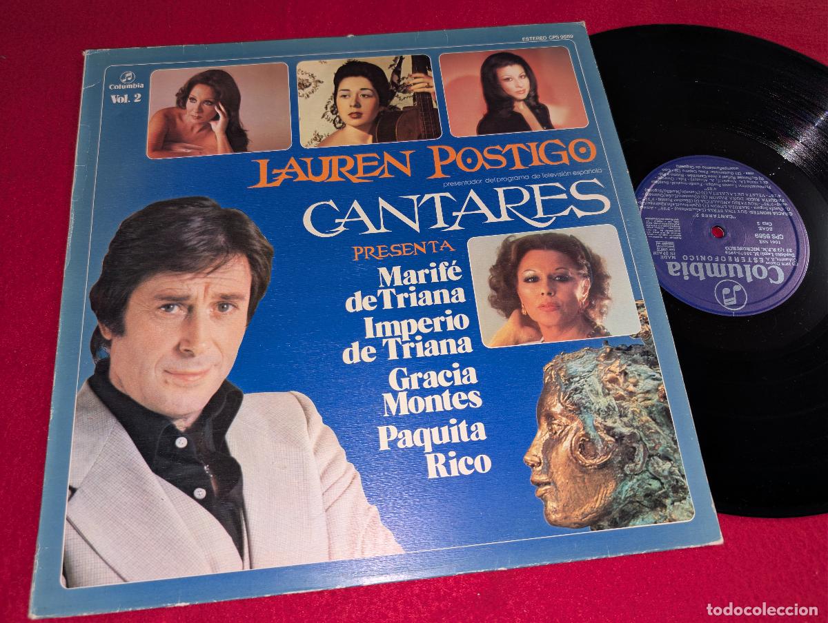 Discos de vinilo: LAUREN POSTIGO Cantares TV Marife Triana+Imperio+Gracia Montes+Paquita Rico LP 1978 Vol.2