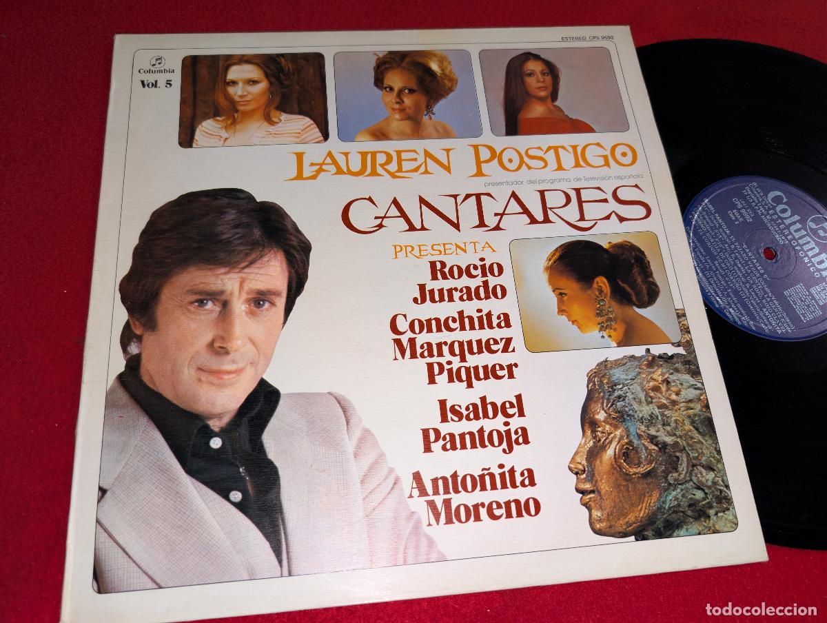 Discos de vinilo: LAUREN POSTIGO Cantares TV Rocio Jurado+Isabel Pantoja+Anto&ntilde;ita Moreno+Conchita Marque LP 1978 Vol.5