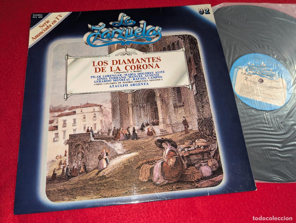 Discos de vinilo: MADRID dir Ataulfo Argenta DIAMANTES CORONA Lorengar+Alite+Torrano+Ausensi ++ LP 1982 Zarzuela 92