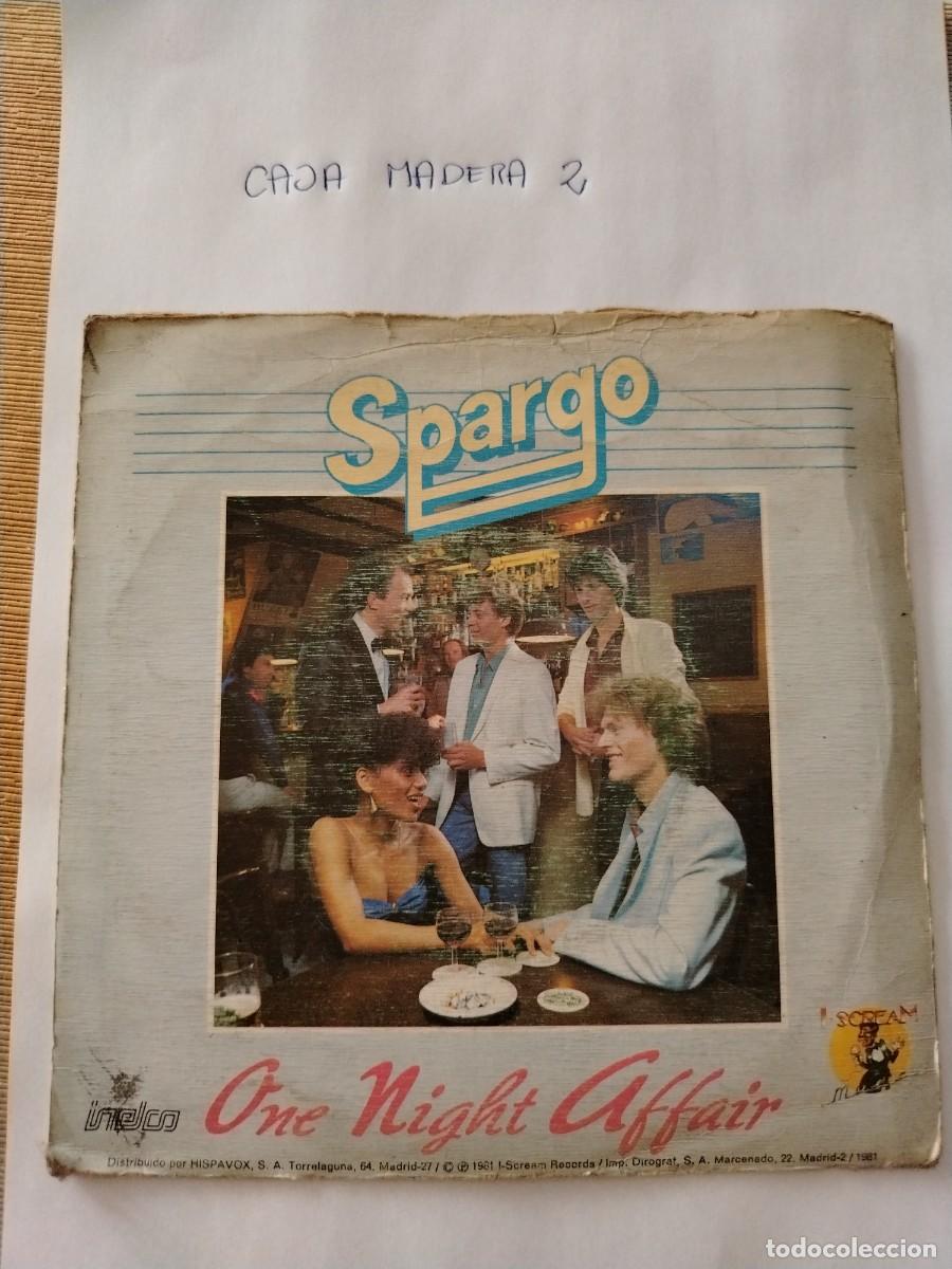Discos de vinilo: Single vinilo spargo running from your lovin one night affair