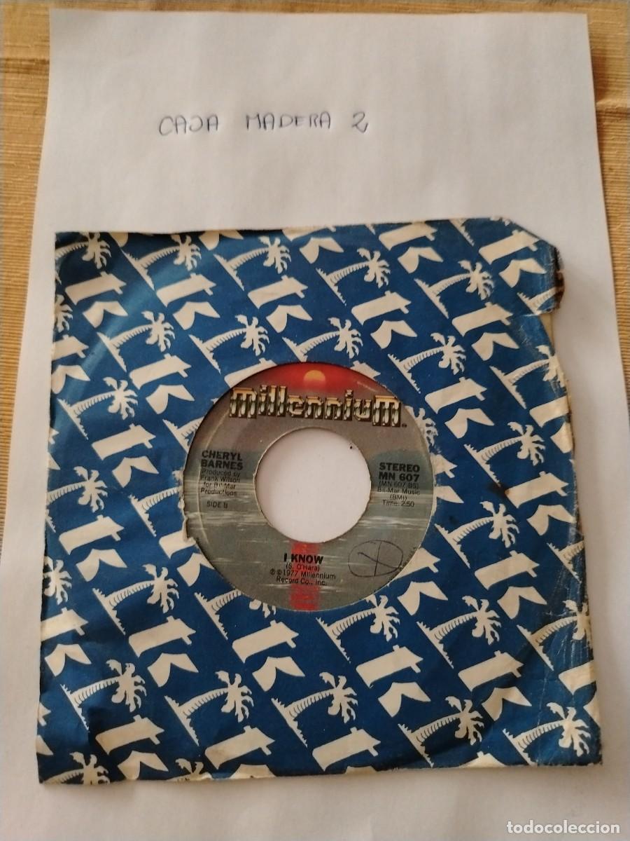 Discos de vinilo: Single vinilo Cheryl Barnes millennium I know