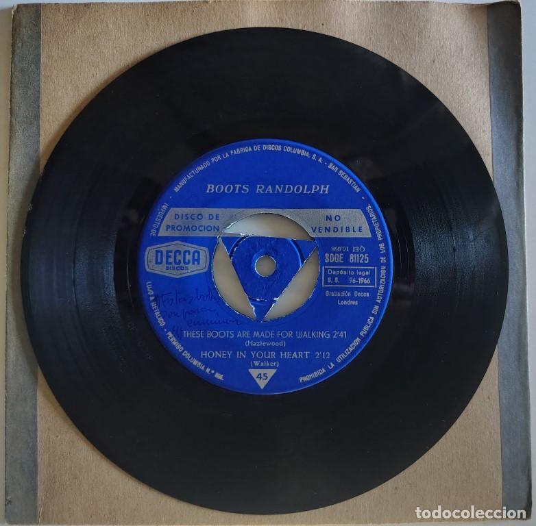 Discos de vinilo: Boots Randolph. Theme from a dream/ King of the road/ These boots are made for walking +1 Promo 1966