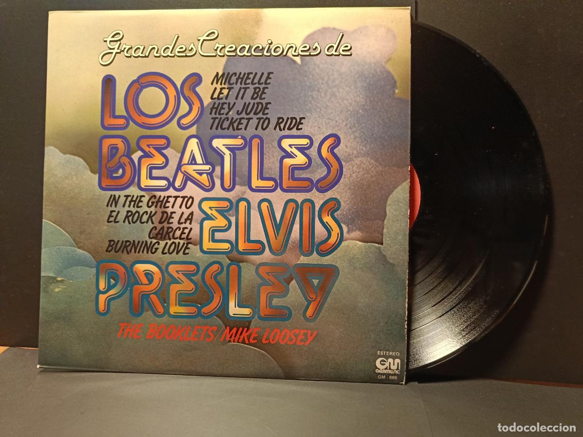 Discos de vinilo: BEATLES COVER - THE BOOKLETS&M.LOOSEY LOS BEATLES . ELVIS PRELESY LP ESPA&Ntilde;A 1977 PDELUXE