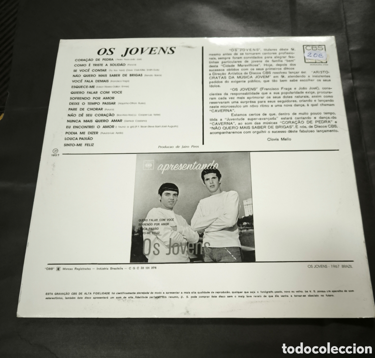 Discos de vinilo: Os Jovens CBS (Vinilo) Es nuevo - Foto 2
