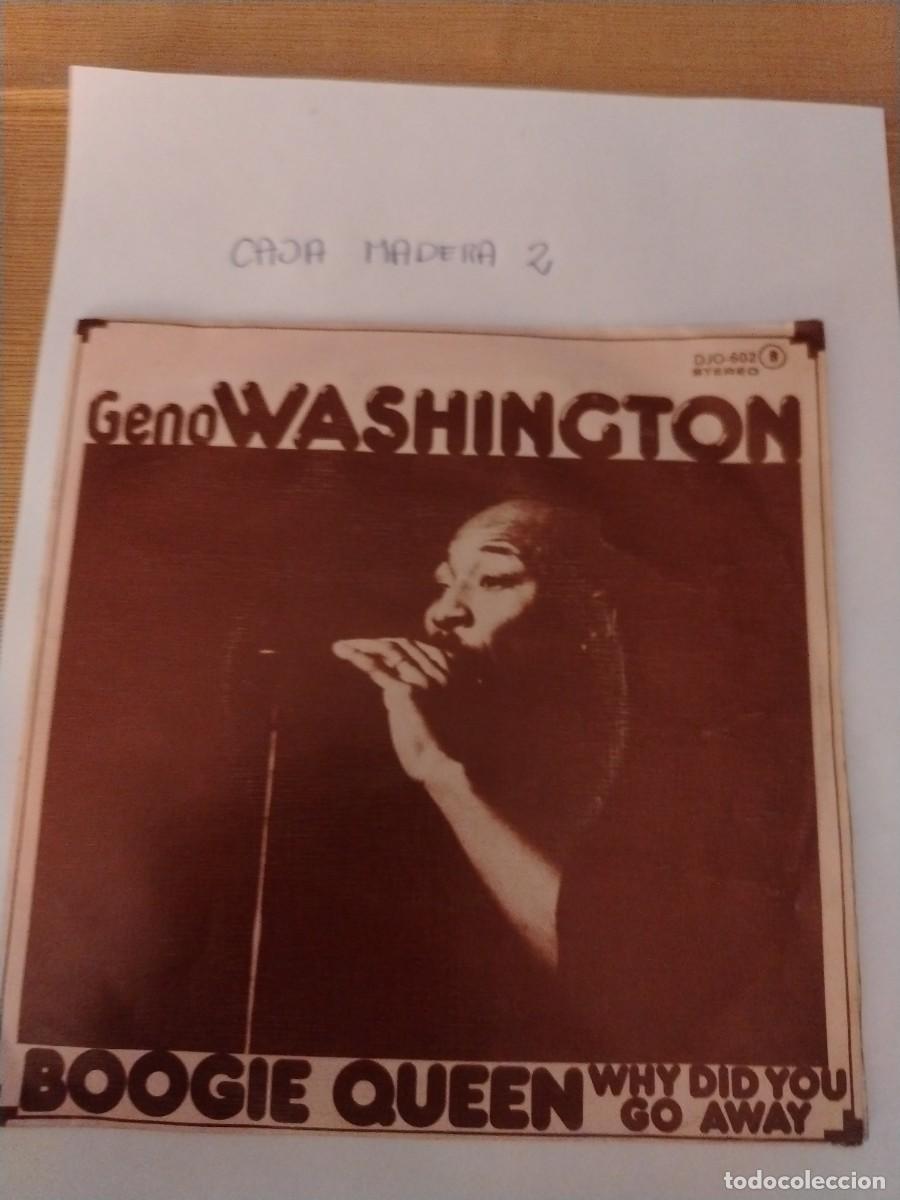 Discos de vinilo: Single vinilo geno Washington, boogie queen why did you go away