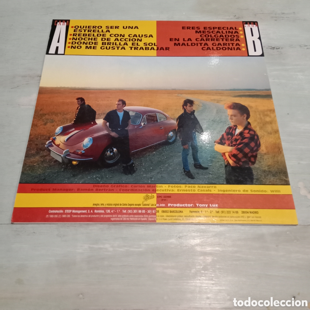 Discos de vinilo: LOS REBELDES - REBELDES SIN CAUSA - LP - Foto 2
