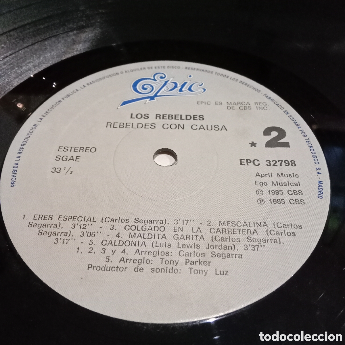 Discos de vinilo: LOS REBELDES - REBELDES SIN CAUSA - LP - Foto 5