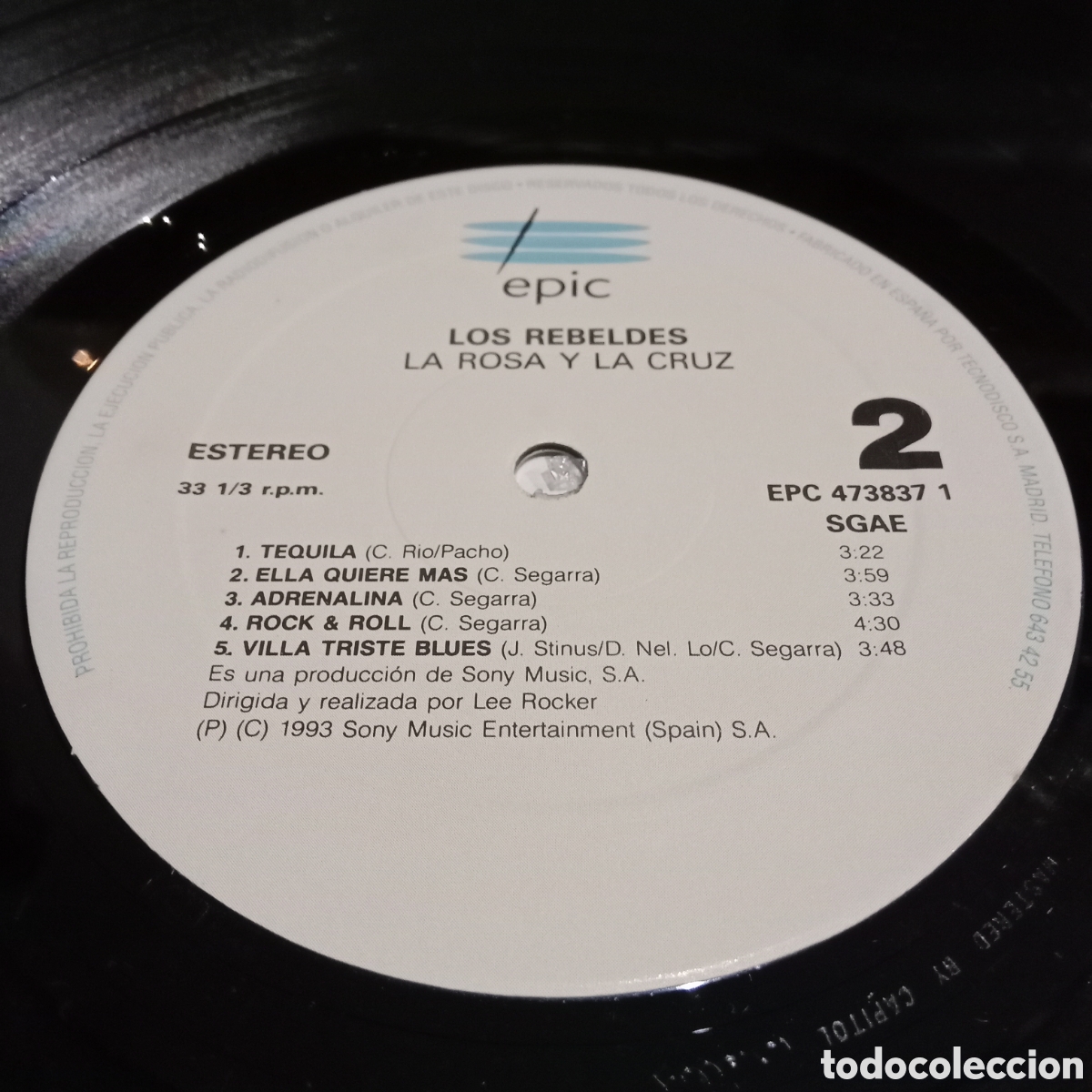 Discos de vinilo: LOS REBELDES - LA ROSA Y LA CRUZ - LP - Foto 8