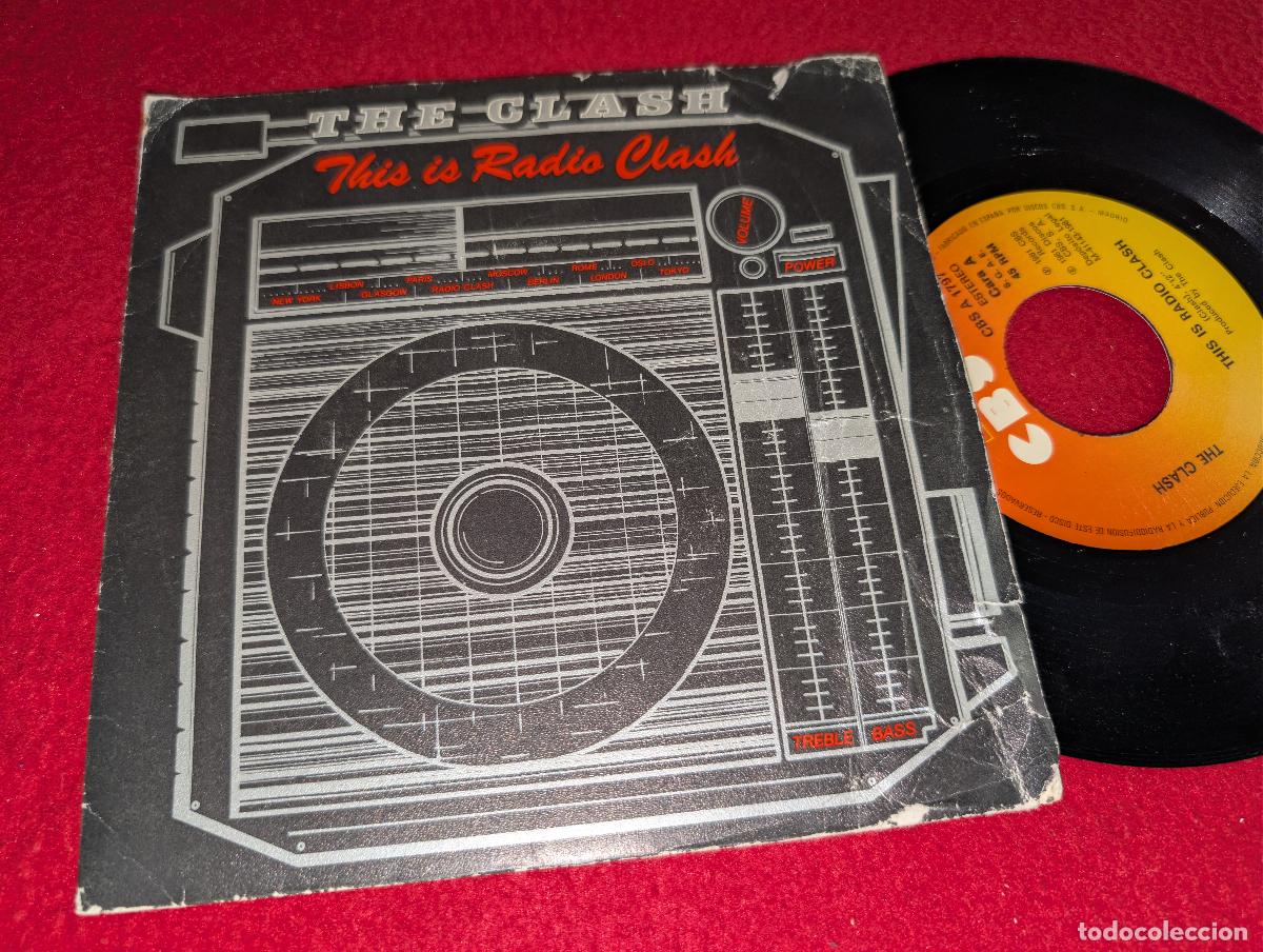 Discos de vinilo: THE CLASH This is radio clash/Radio clash 7'' SINGLE 1981 CBS ESPA&Ntilde;A SPAIN