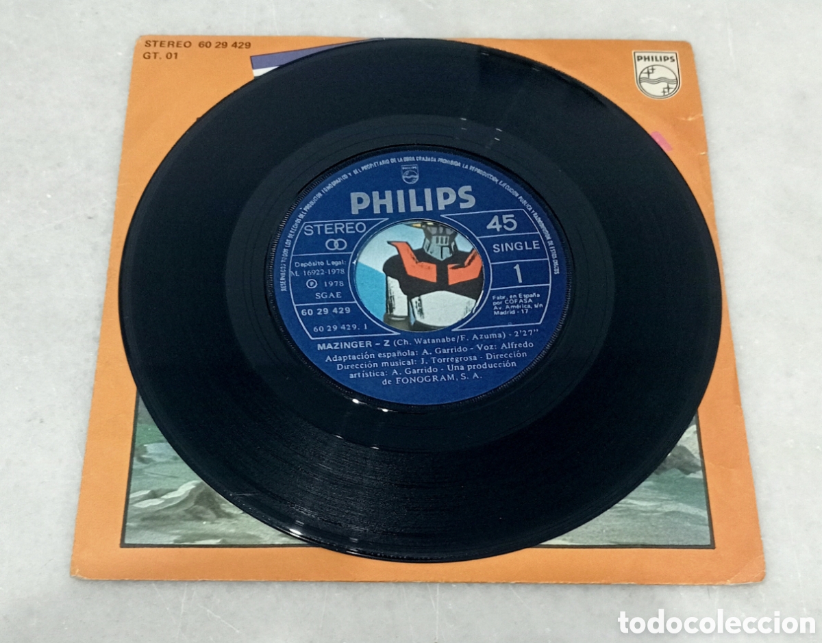 Discos de vinilo: Single vinilo Mazinger Z - Foto 3
