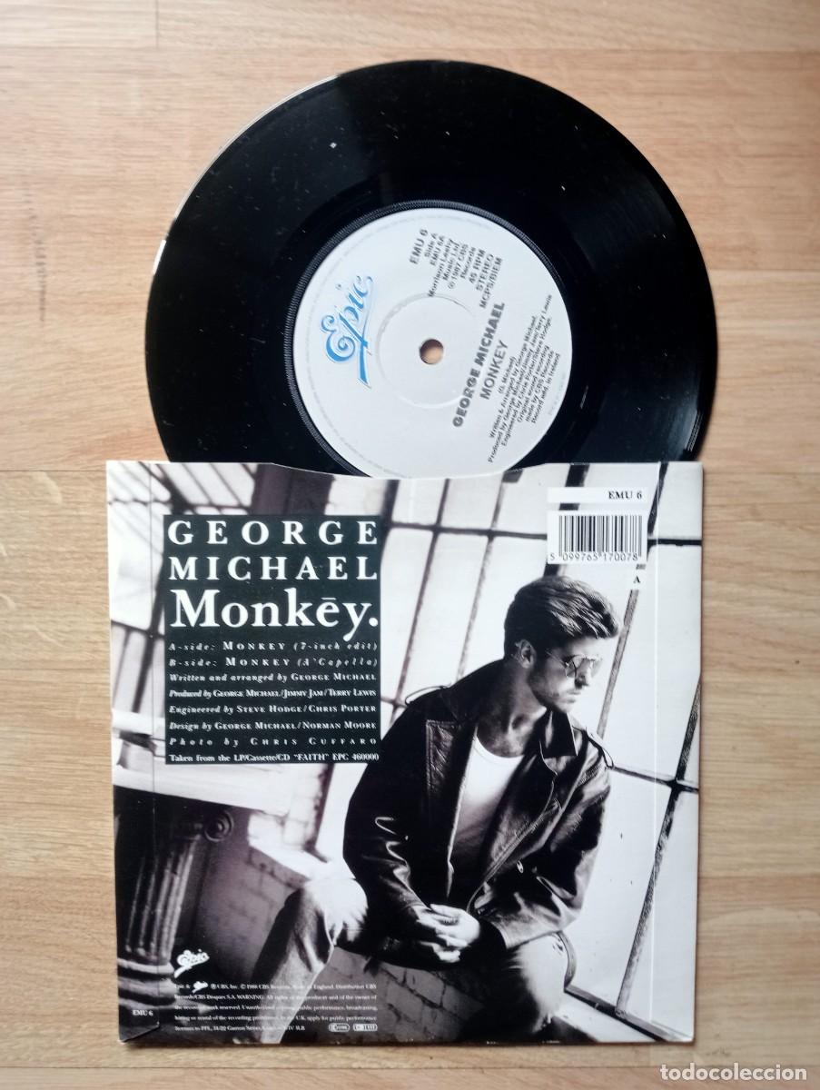 Discos de vinilo: George Michael - Monkey (7&rdquo;, Single) 1988 - Foto 2