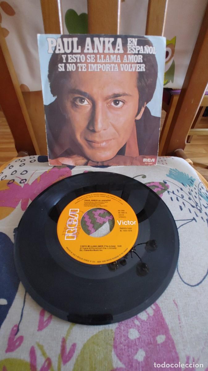 Discos de vinilo: PAUL ANKA-SINGLE Y ESTO SE LLAMA AMOR-EN ESPA&Ntilde;OL