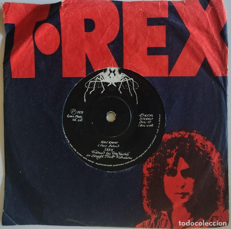 Discos de vinilo: T.Rex. Get it on/ There Was A Time/ Raw Ramp/ Electric Boogie. Fly, UK 1971 single (BUG 10)