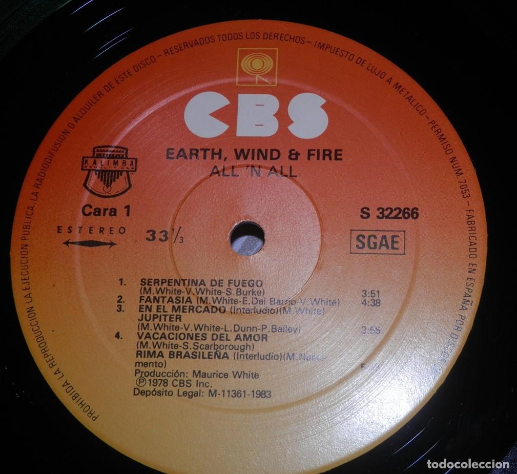 Discos de vinilo: DISCO LP DE VINILO DEL GRUPO EARTH WIND & FIRE - Foto 4