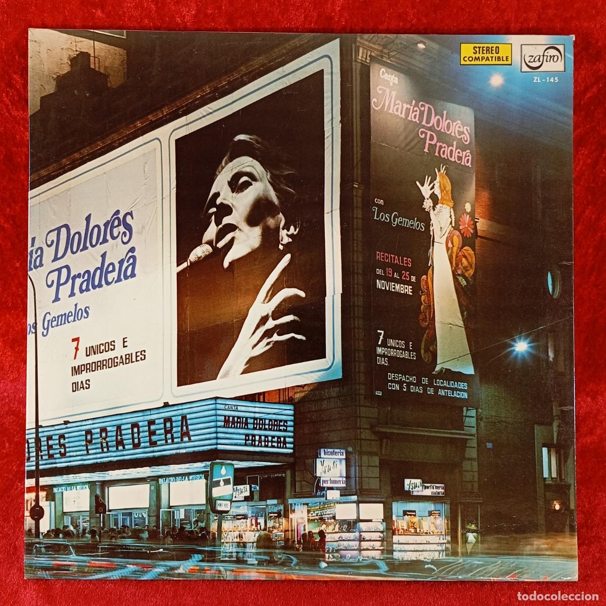 Discos de vinilo: MAR&Iacute;A DOLORES PRADERA Y LOS GEMELOS - 7 UNICOS E IMPRORROGABLES DIAS - LP VINILO - DISCO / 145