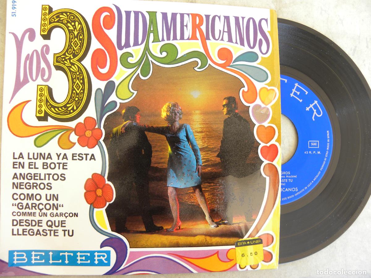 Discos de vinilo: LOS 3 SUDAMERICANOS (ANGELITOS NEGROS) -EP 1968 &acute;PEDIDO MINIMO 3 EUROS