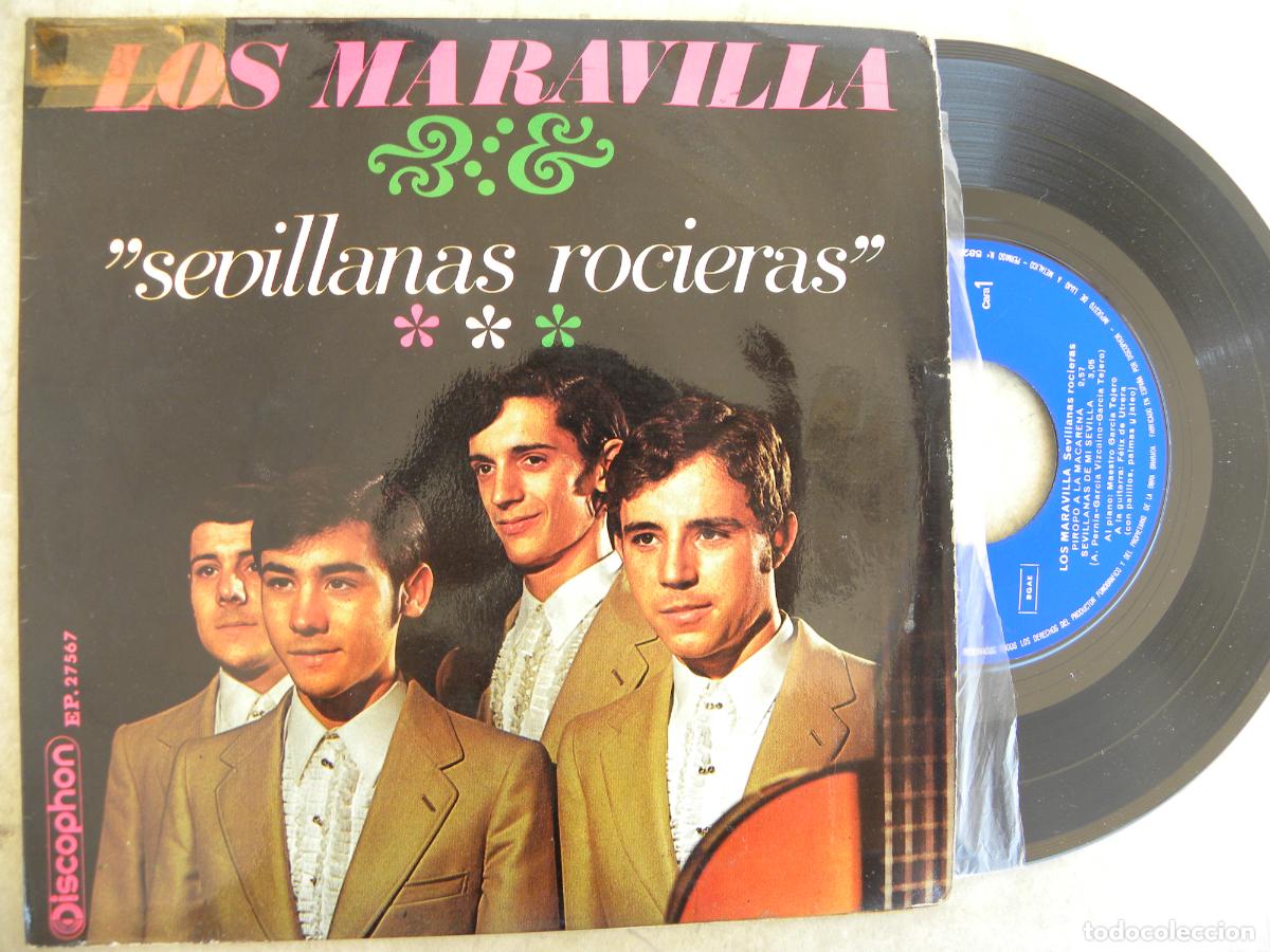 Discos de vinilo: LOS MARAVILLA -SEVILLANAS ROCIERAS -EP 1970 -PEDIDO MINIMO 3 EUROS